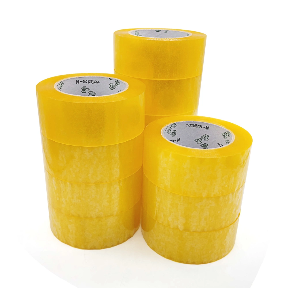 Wholesale/Supplier Price Bulk Cheap Yellow Plastic BOPP OPP Beige Gum Packing Packaging Moving Carton Cello Sealing Gummed Clear Self Fita Adesiva Adhesive Tape