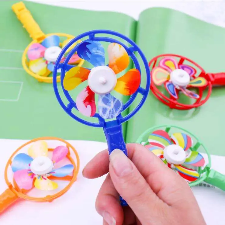 Sifflet en plastique petit moulin à vent coloré Cadeaux promotionnels Jouet pour enfants