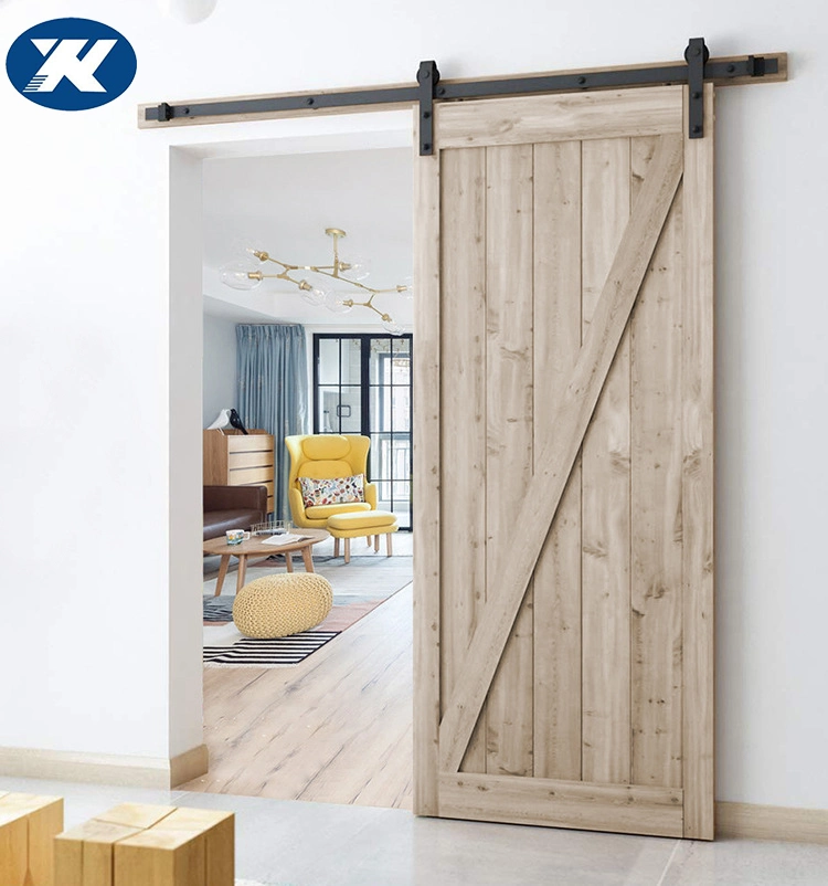 Hot Sale Industria Style Heavy Duty Barn Door Kits Black Sliding Barn Door Hardware