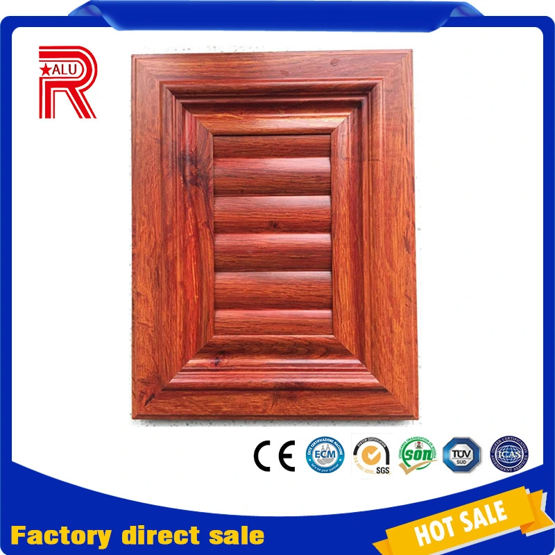 Wood Grain Furniture Aluminium Products Aluminum Kitchen Cabinets Door