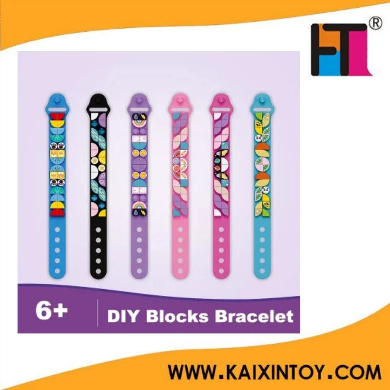 10354127 Children&prime; S Day Toy Gift DIY Building Blocks Bracelet