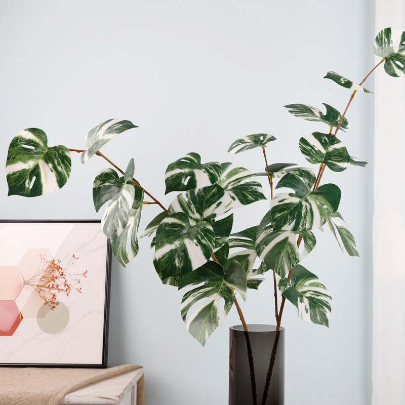 Folhas de banana-mestra Flower Monstera planta artificial Leaf para decoração