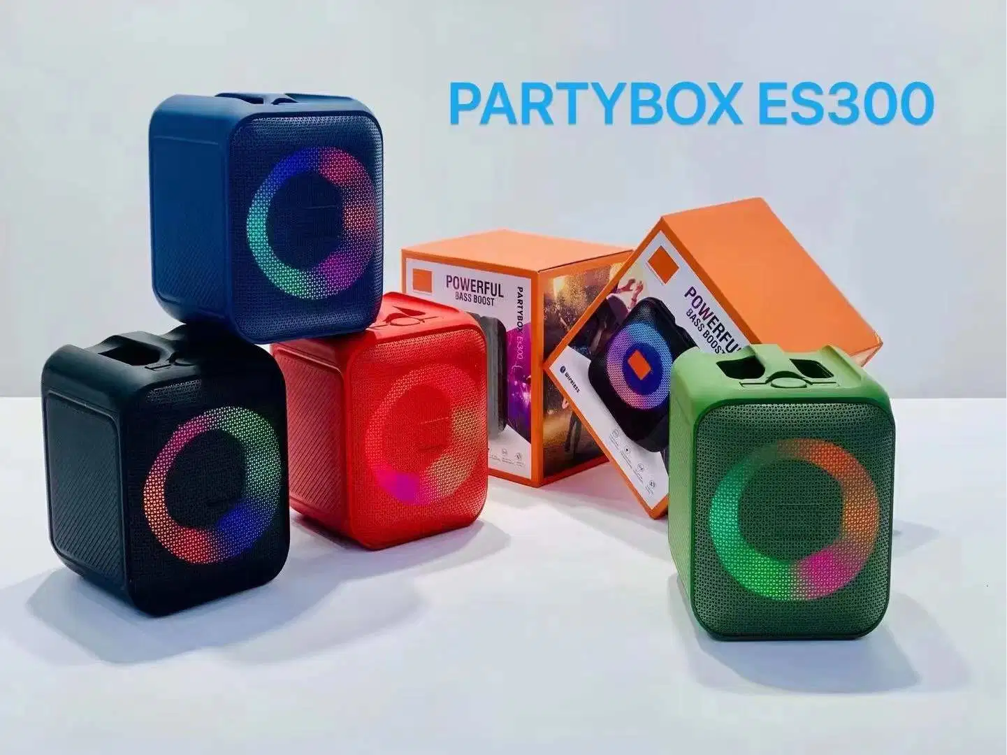 Fashion Es300 Portable Bluetooth Wireless Square Mini Speaker with FM Radio Music