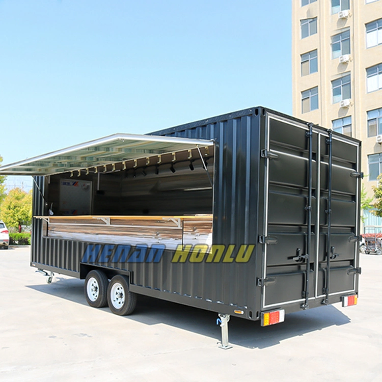 DOT CE Certification Commercial Food Trailer Concession Street Mobile Food Truck Cart Fast Food Trailer for Sale USA