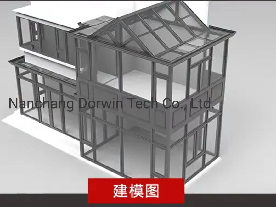 30 Years Projected Lifetime Wind Scale 15 Typhoon Resistance Alumiunm Structure Prefab House Prefabricated Sunroom Double Floor Glass Building