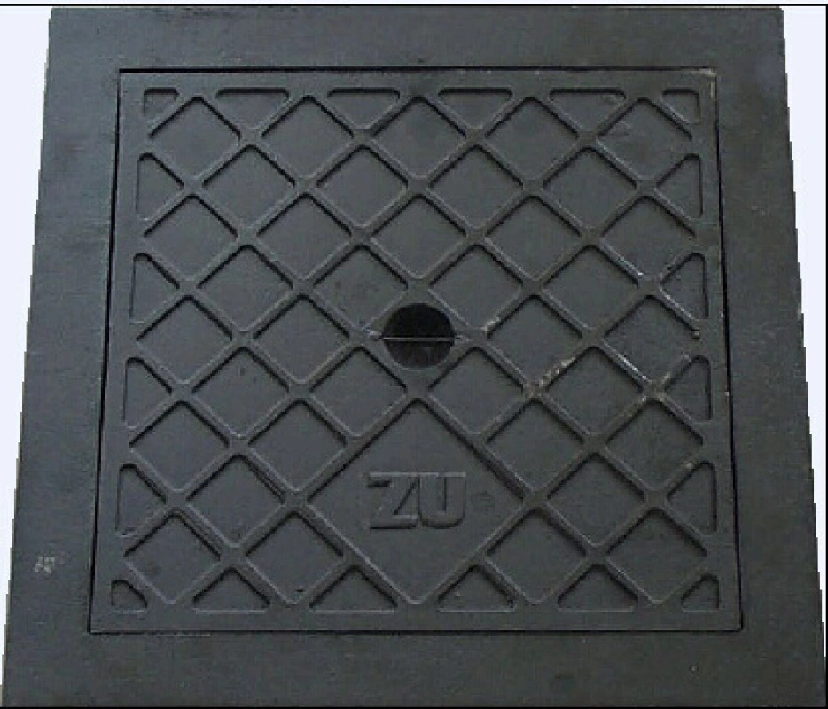 ODM Black Bituminous Paint Ductile Cast Iron Manhole Covers for Drain off Water