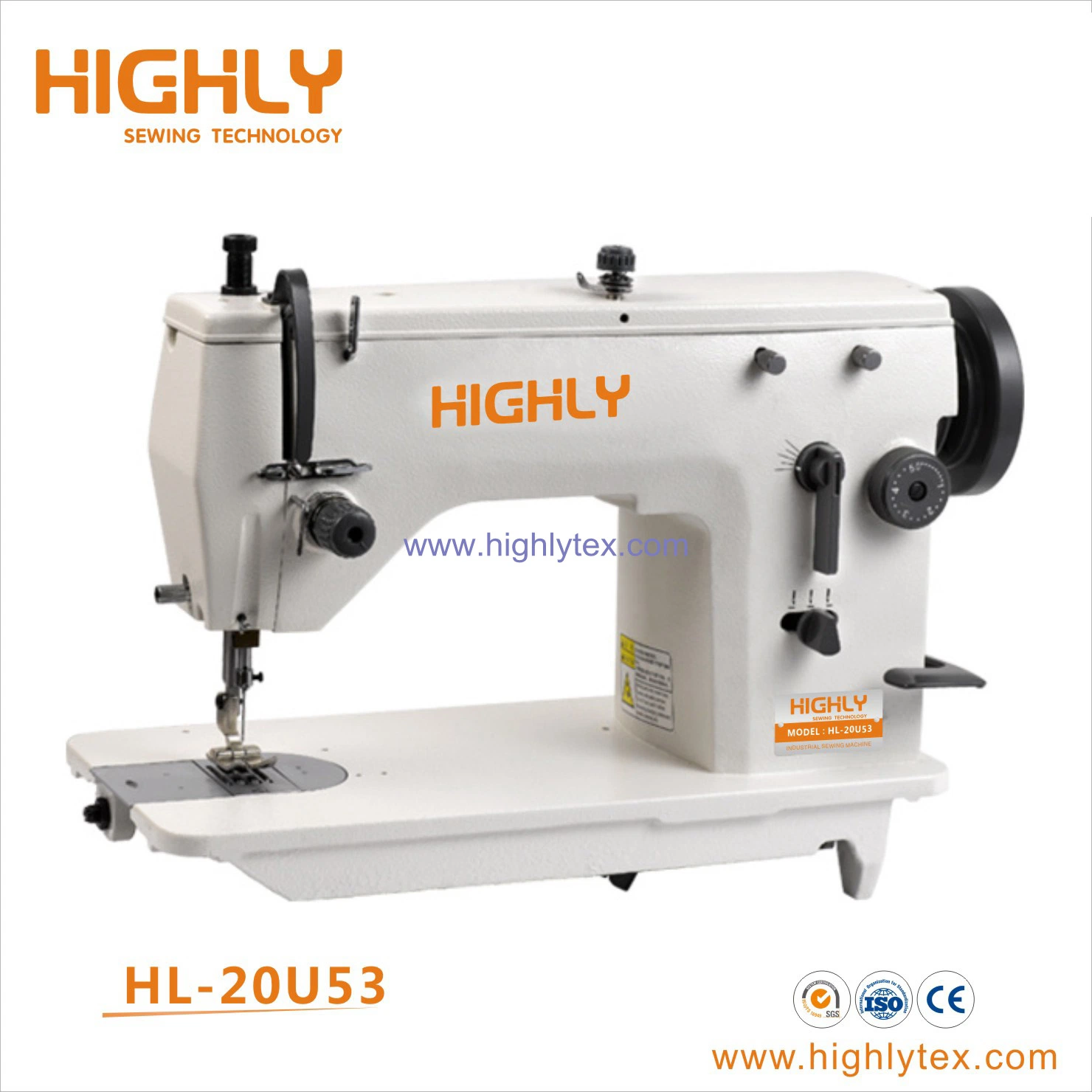 Hl-1530-12 Double Presser Foot Top and Bottom Feed Leather Zigzag Sewing Machine