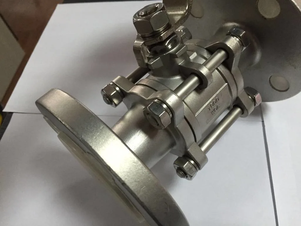 Pn10 - Pn150 Full Port Stainless Steel 3PC Flanged Ball Valve