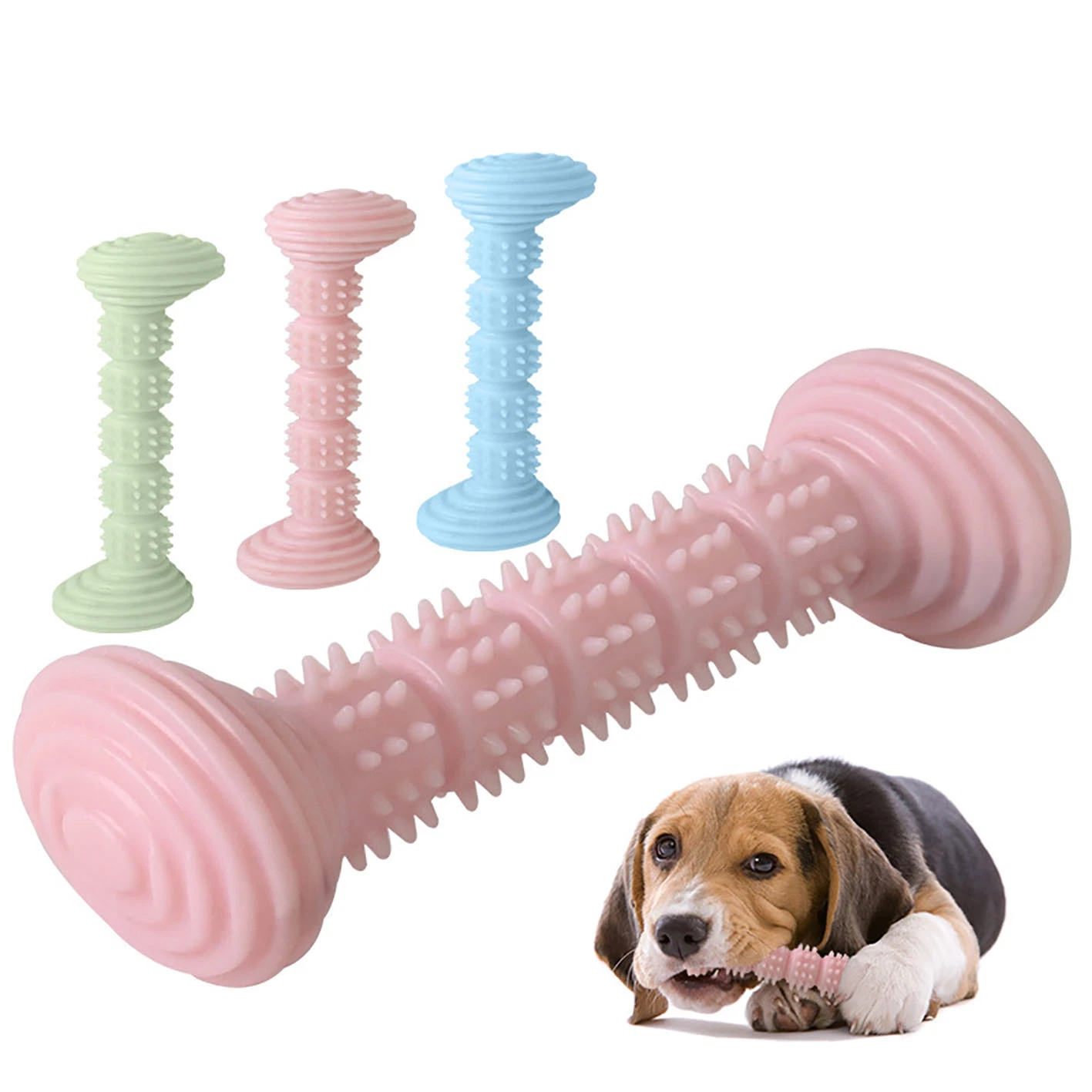 TPR Pet Toy Dog Chewing Toothbrush