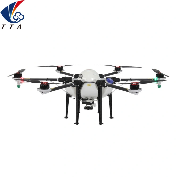 Tta Fibra de carbono Uav aviones no tripulados Uav de China de fábrica Pulverizadora Fotografía aérea profesional personalizada Uav Drone/Control remoto para la fumigación de cultivos de la pulverizadora Drone