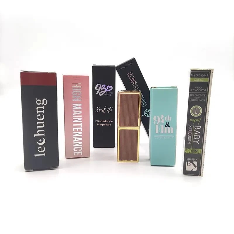 Benutzerdefinierte Druck Logo Kosmetik Make-Up Lipgloss Verpackung Papier-Boxen