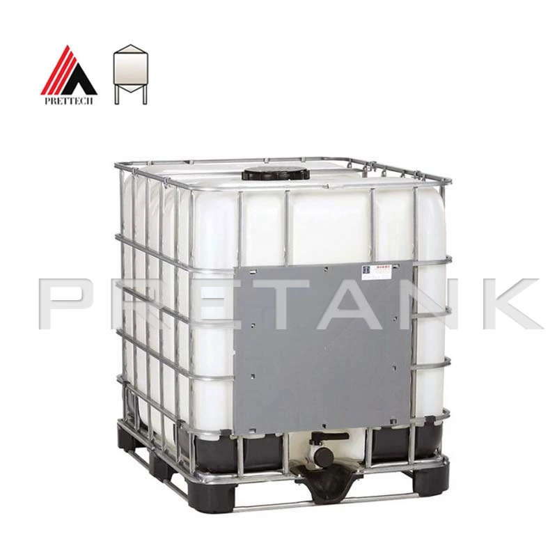 1000 litros HDPE plástico IBC tanque de agua armazón galvanizado IBC Tote