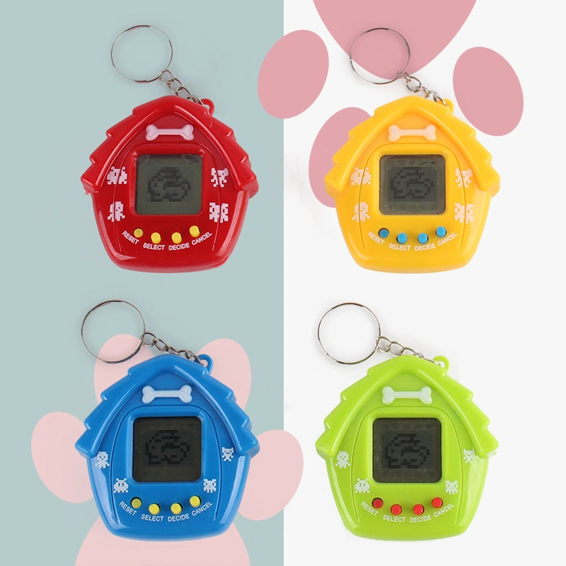 Máquina de mascotas electrónica de mano Mini máquina de juego virtual Tamagotchi Toy Adorno llavero