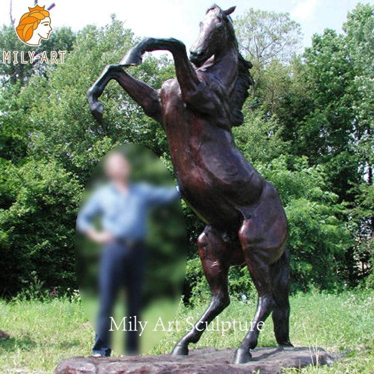 Escultura de caballo de Metal Grande Escultura de caballo de fundición de bronce