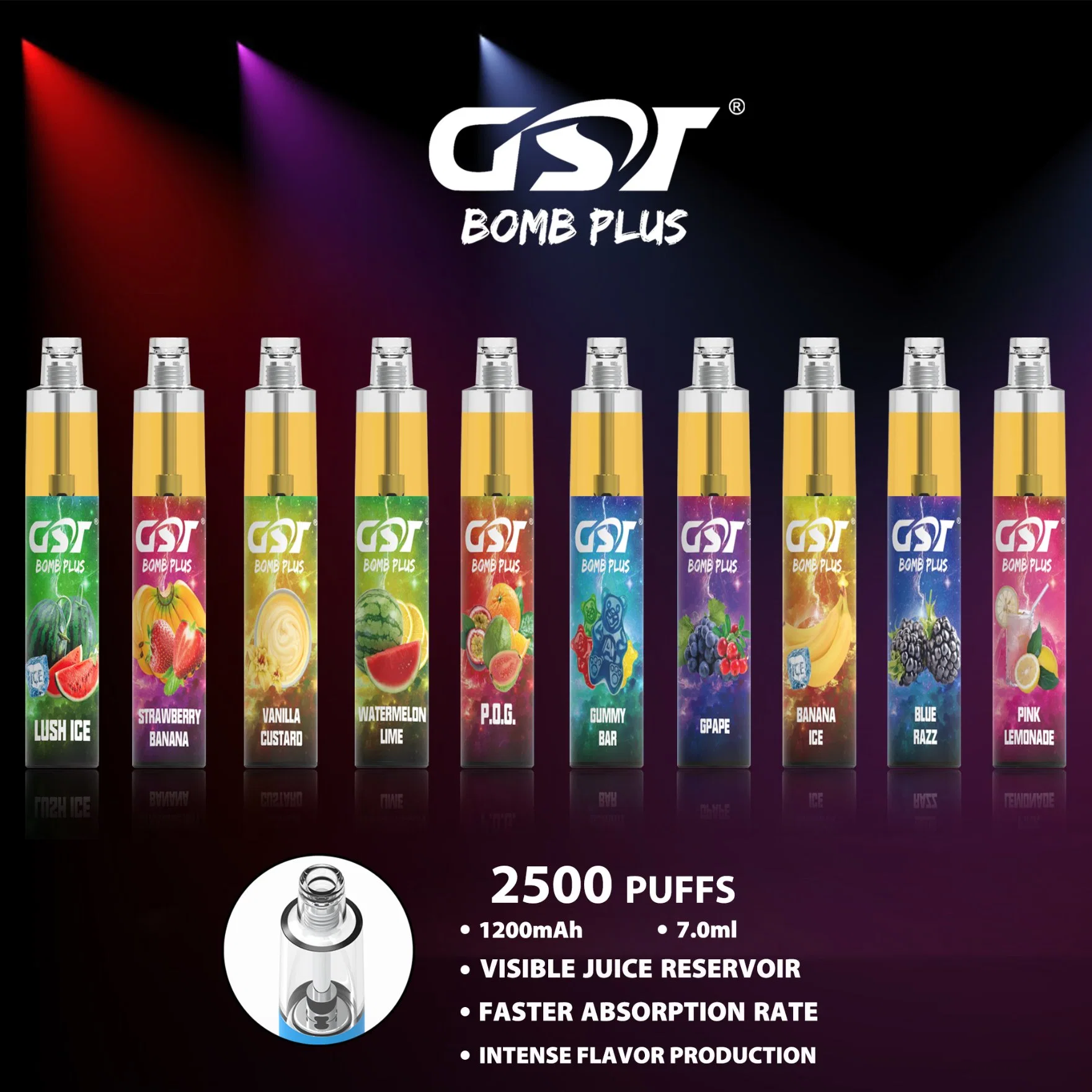 Wholesale/Supplier Prefill Vape Pod Disposable/Chargeable Ecigs Gst Vape Bombplus Mini E Cigarette