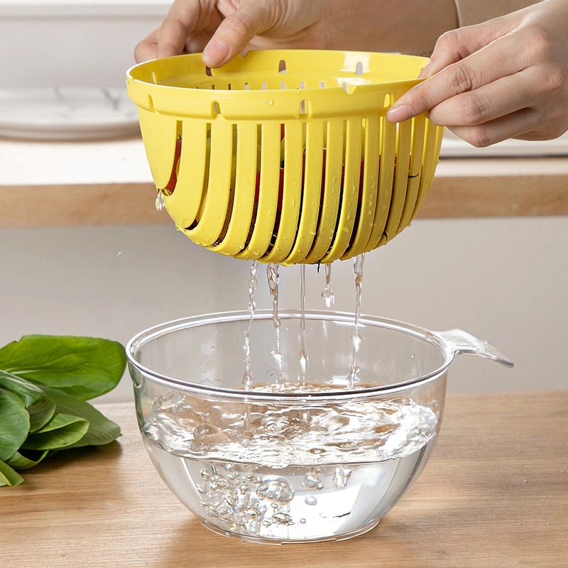 Multi Function Double Layer Clear Drain Basket