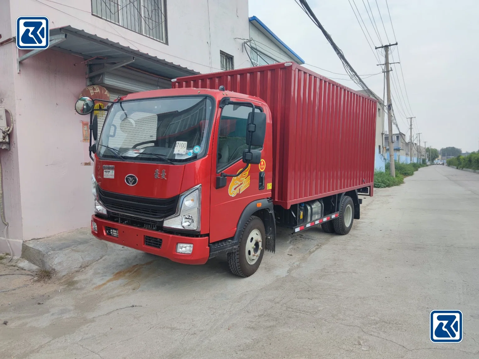 Sinotruk Homan HOWO Hohan Cdw 4X2 Mini Van Box Cargo 5 Tons Box Truck