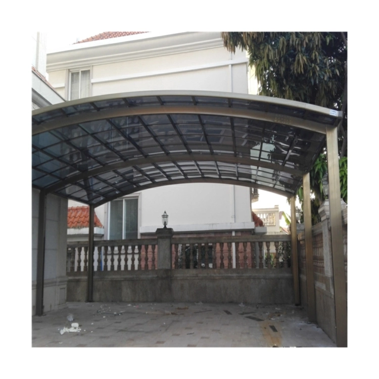 2022 Used Metal Carports Sale New Model Polycarbonate Cantilever Carport with Aluminum Carport