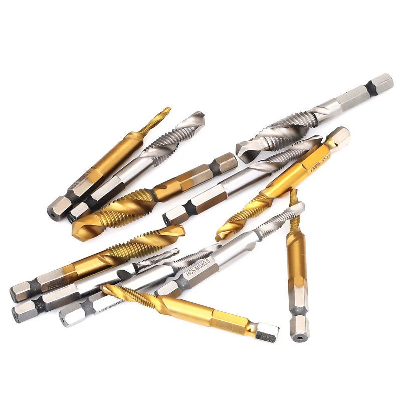 High Speed Steel Favorable Drill Bit Manufacturers Drill and Tap HSS Spiral Pointed Flute Taps Drill Bits Set