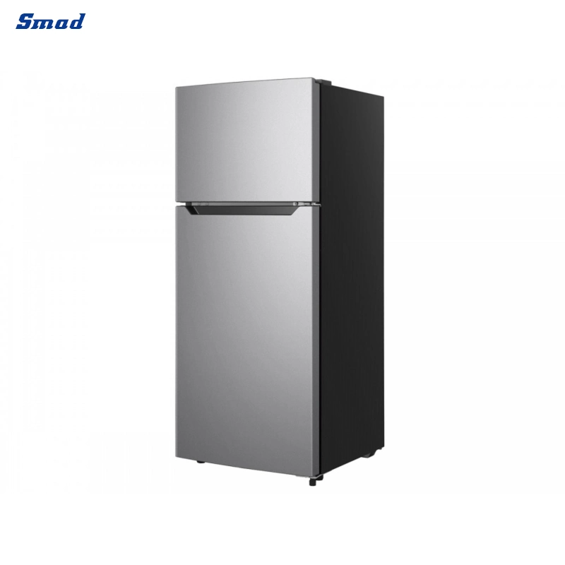 SMAD OEM Top Freezer portátil vertical Electric Mayorista pequeño compresor Nevera de doble puerta para el hogar