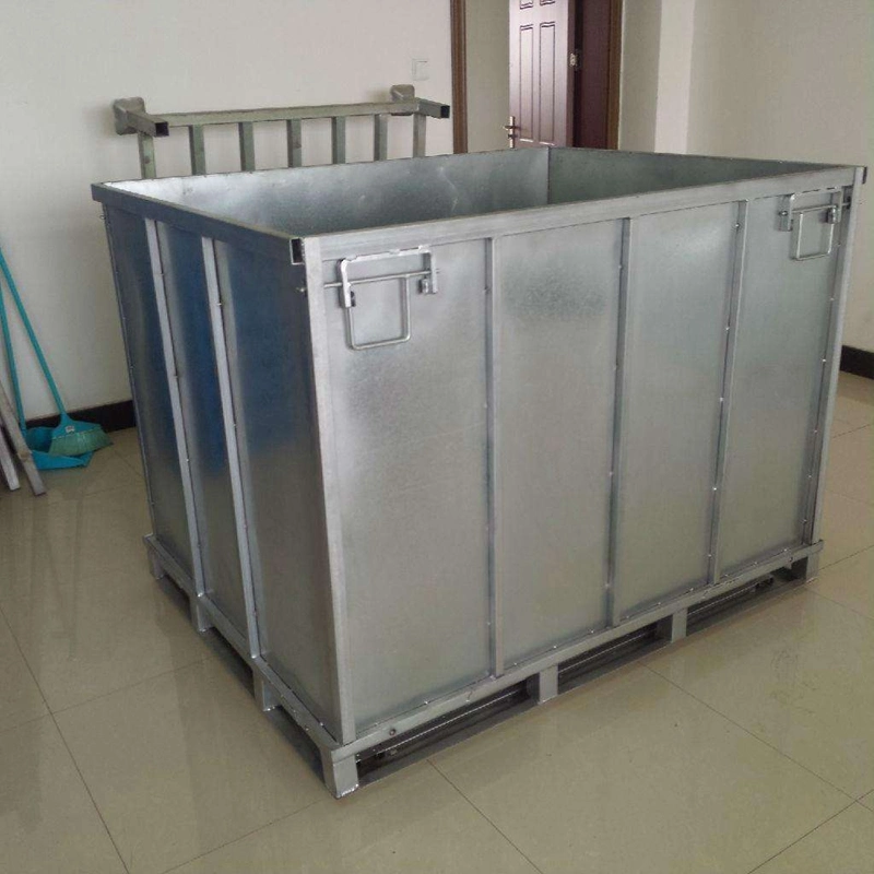 Galvanized Welded Wire Mesh Cage for Storage Can Be Folding/Pallet