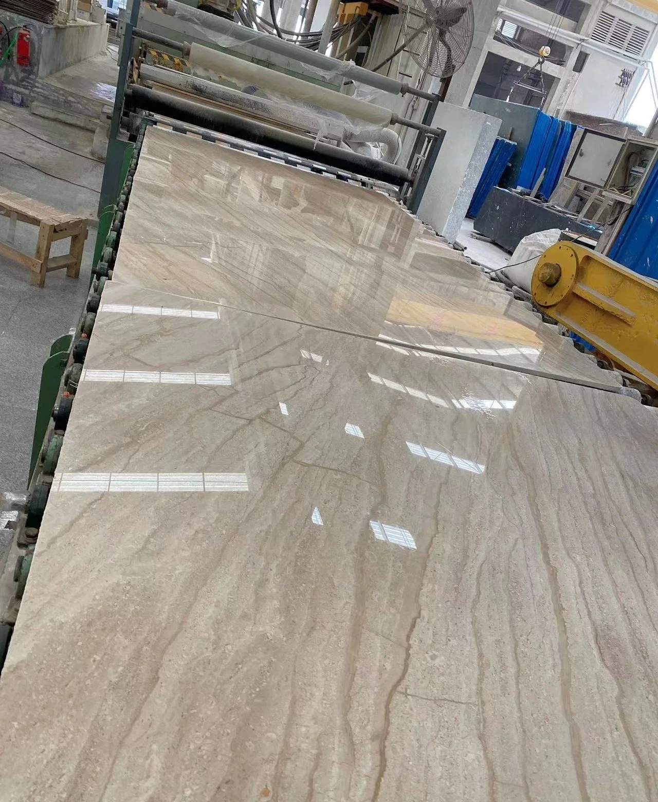 Daino Beige Marble Natural Stones Polished Bookmatch Slabs