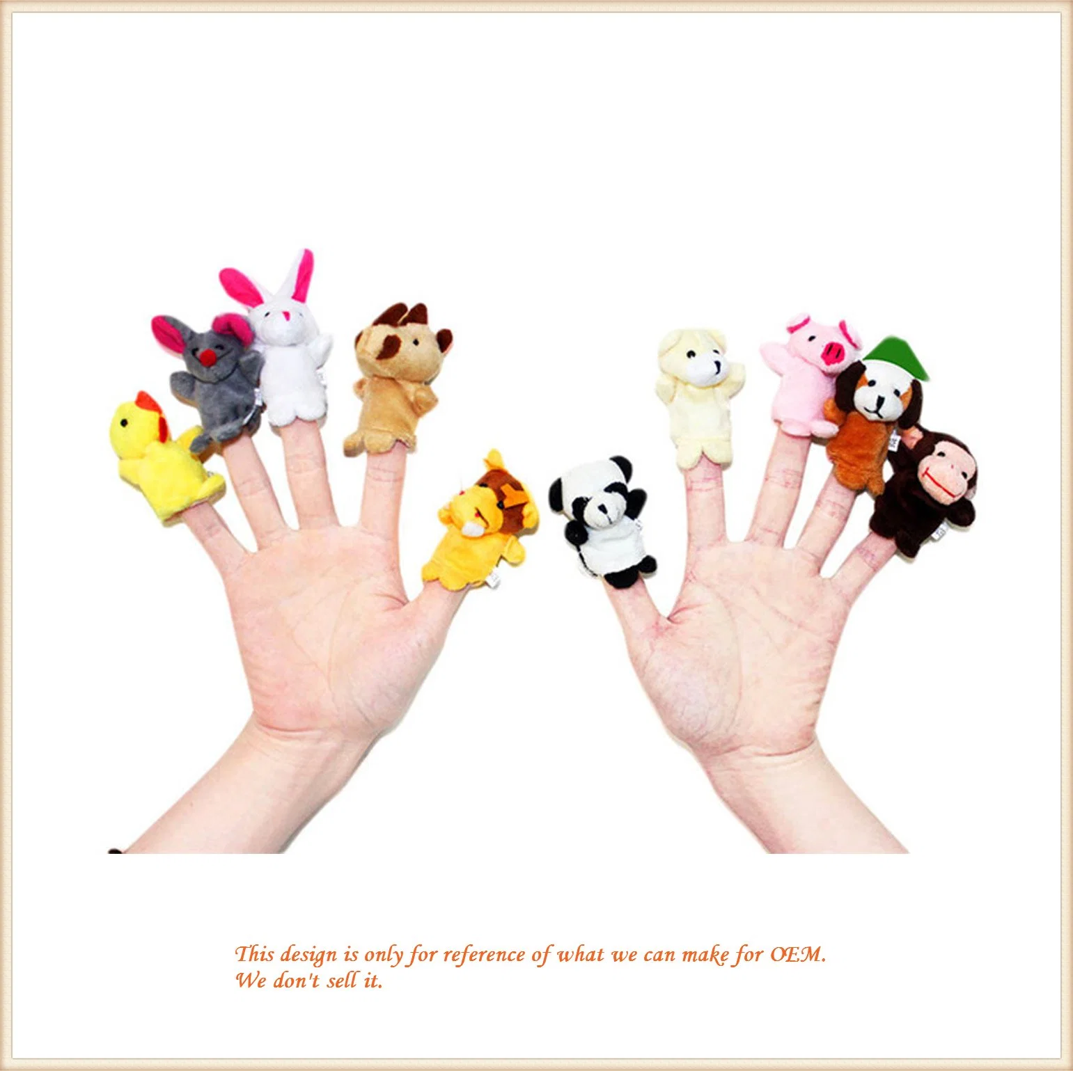 Hand Puppet Finger Toys Plush Stuffed Animal Toys