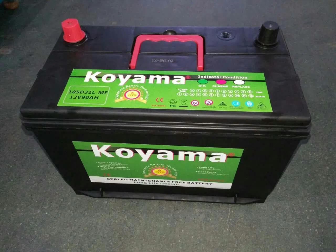 12V 90ah Maintenance Free Car Battery N90