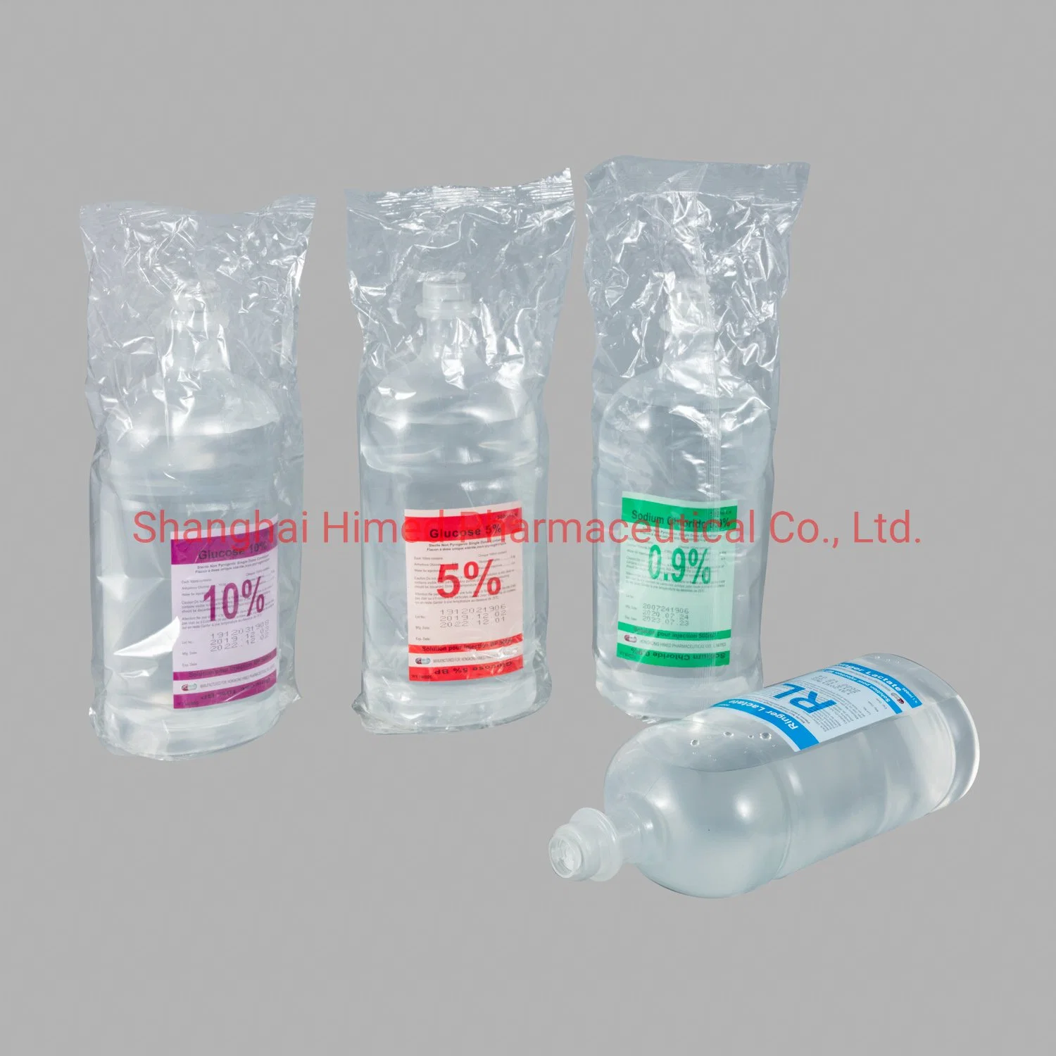 5% 10% de glucose/Dextrose et 0,9 % Chlorure de sodium/solution saline normale IV