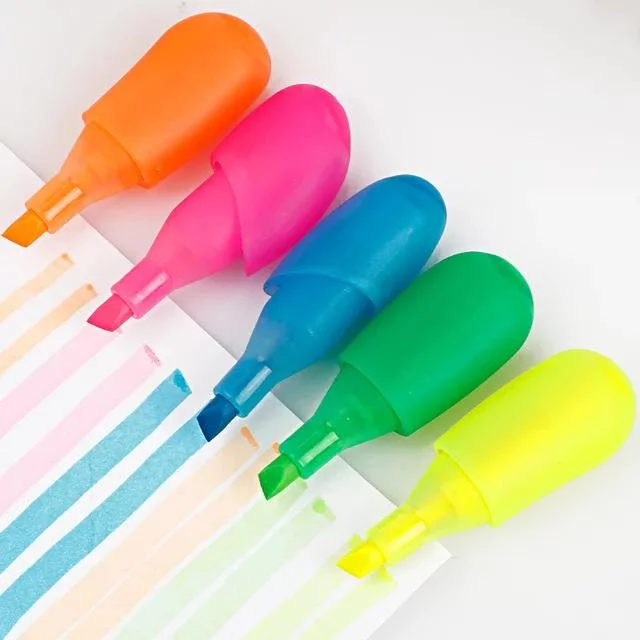 Multi Color Gift Highlighter Pen Promotional Stationery DIY Office Supply