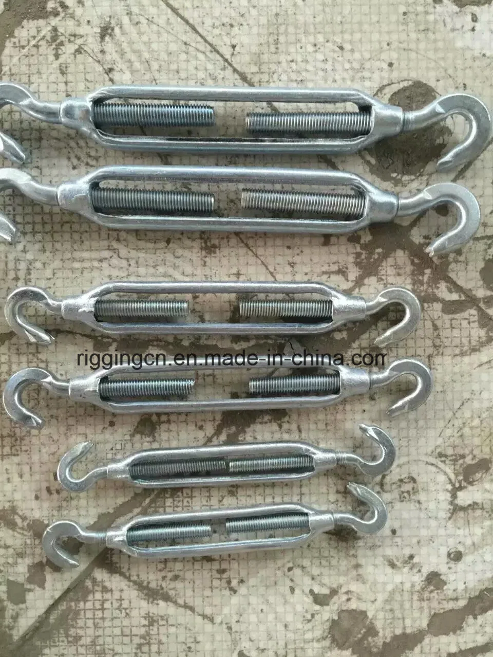 Galvanized Casting Malleable DIN 1480 Turnbuckle with Hook Hook