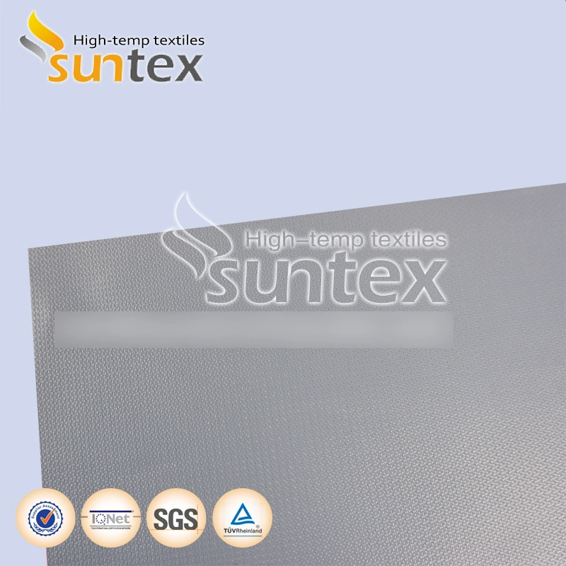 China Fiberglass Cloth High Temperature Thermocovers PTFE Coated Glass Fabric 1 Side 17oz Fire Barrier