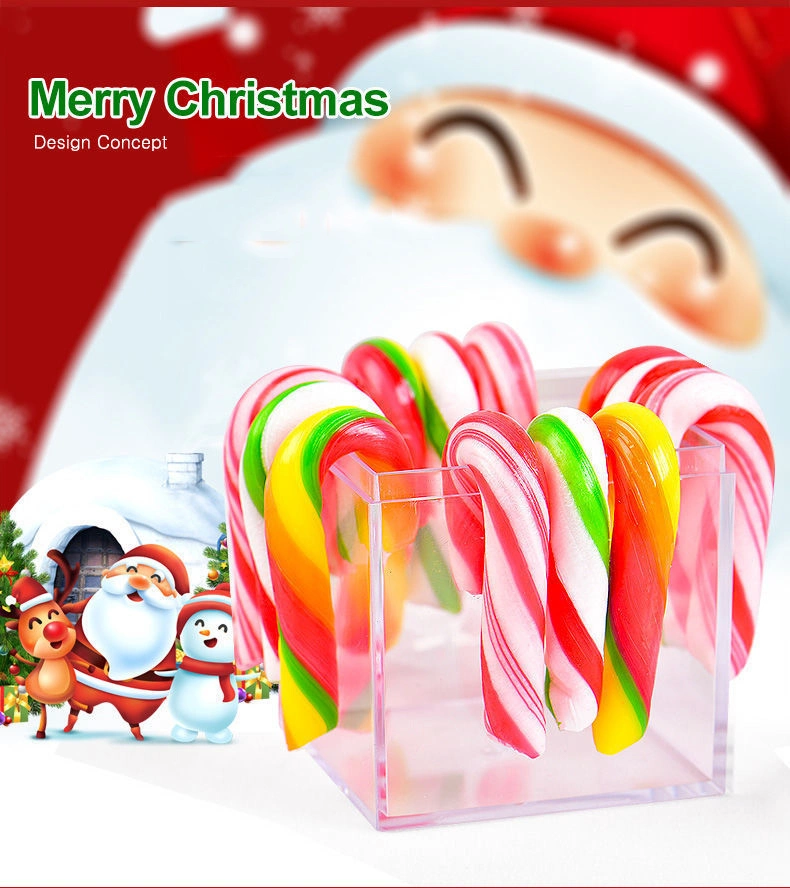 6.5g Christmas Candy Does Not Hurt The Teeth Combinations Fruit Flavor Candy Cane