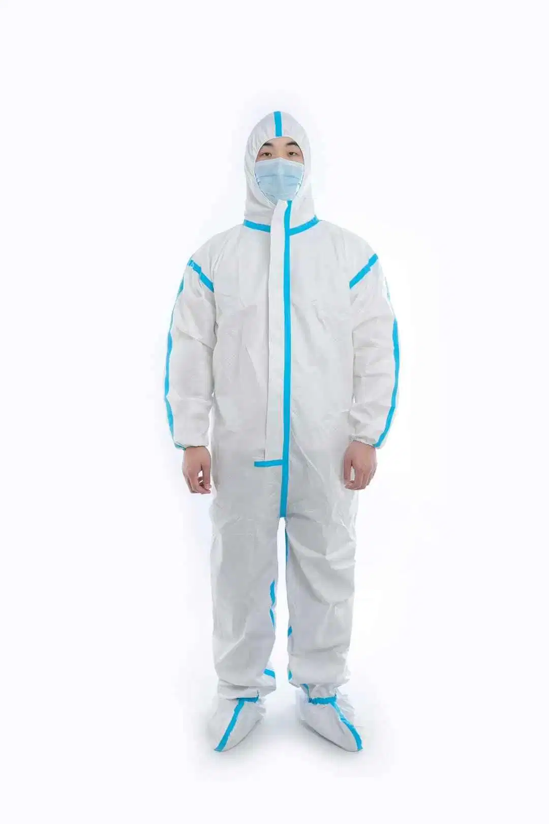 Protective Suit Laminated Microhole Waterproof Work Clothes Medical Used Disposable Protective Coverall