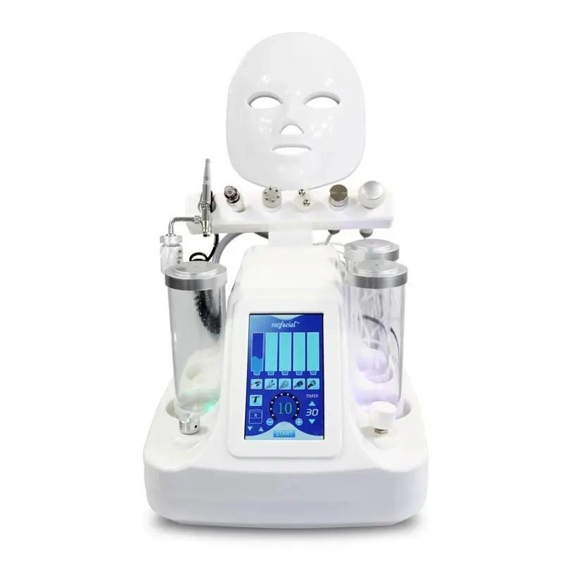 Little Bubble Facial Beauty 6 Handle Whitening Skin Rejuvenation LED Mask Oxygen Deep Cleaning Machine