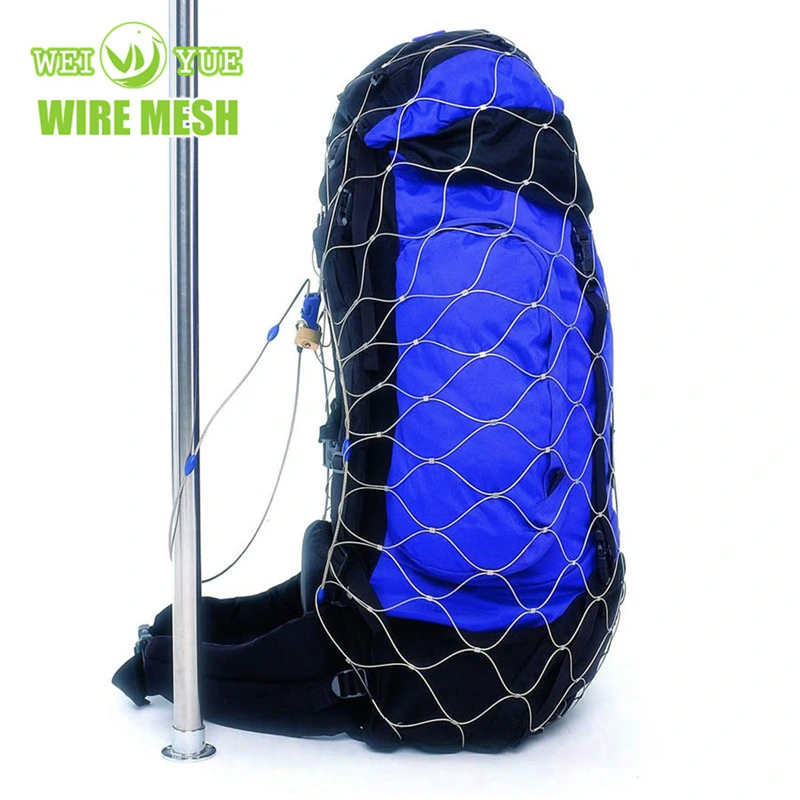 China Stainless Steel Anti-Theft Security Metal Wire Rope Mesh Bag