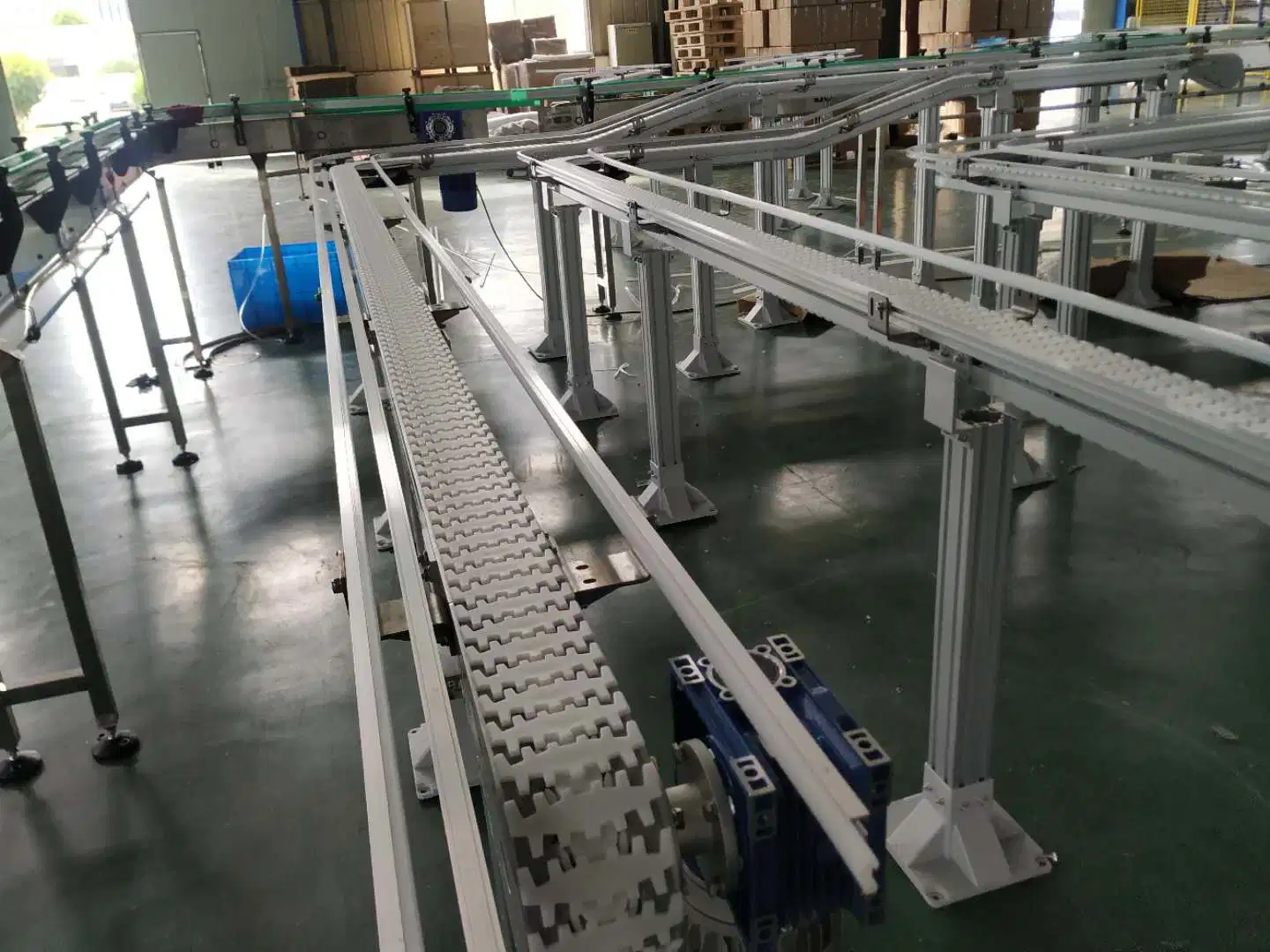 Hairise Flexible Chain Conveyor System for Transporting Tray with ISO& CE &FDA Certificate