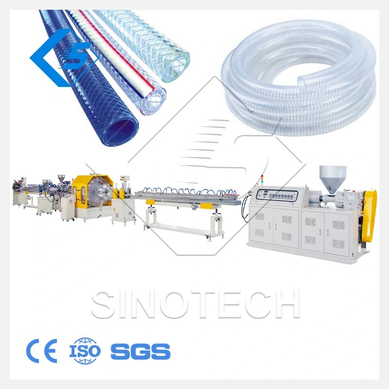Production Speed PVC Nylon Braided Rubber PVC Fiber Reinforced Garden Hose/Soft Pipe/Tube Extrusion Making Machine Production Line