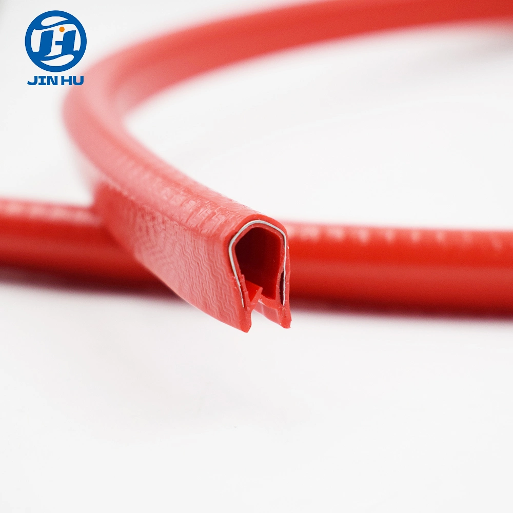 Red Custom Shape PVC/EPDM Extrusion Rubber Seal Strip (OEM)