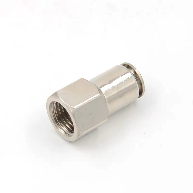 Customizable Pcf Metric Internal Thread Full Copper Connector PU Hose Quick Connector Copper Tube Interface Accessories