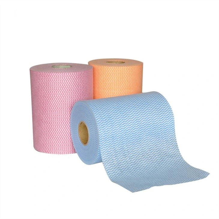 Nonwoven Eco-Friendly Washable Reusable Household Cleaning Cloths Rolls