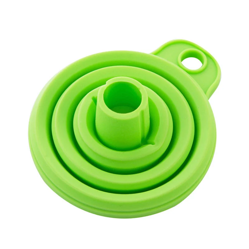 Silicone Household Kitchen Collapsible Funnel for Liquid and Powder Transfer