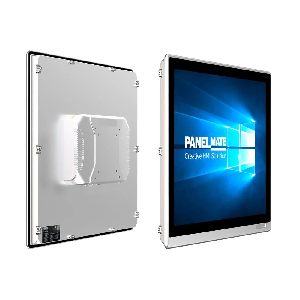 Panel industrial integrado PC IP65 de 19 pulgadas resistente al agua y al polvo PC con pantalla táctil resistiva Intel Celeron 3855u 3865u CPU All-in-One