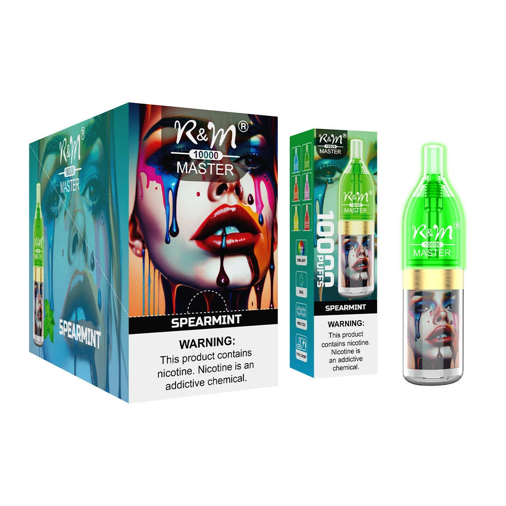 Reino Unido Alemania Mayoreo RGB Light Randm Master 10000 Puffs Tornado VAPE desechable Pod