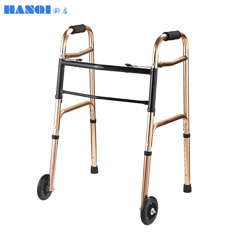 Easy Carry Foldable Adult Walkers Rollator Hospital Disabled Adjustable Walking Helper