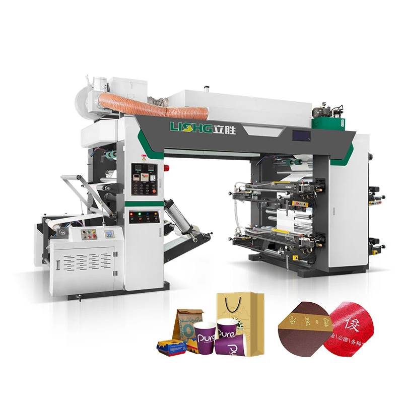 Hamburger Paper Carrier Bag Paper Bag Baking Paper Package Napkin Stack Type Flexo Printing Machine for Fast Food Package Paper