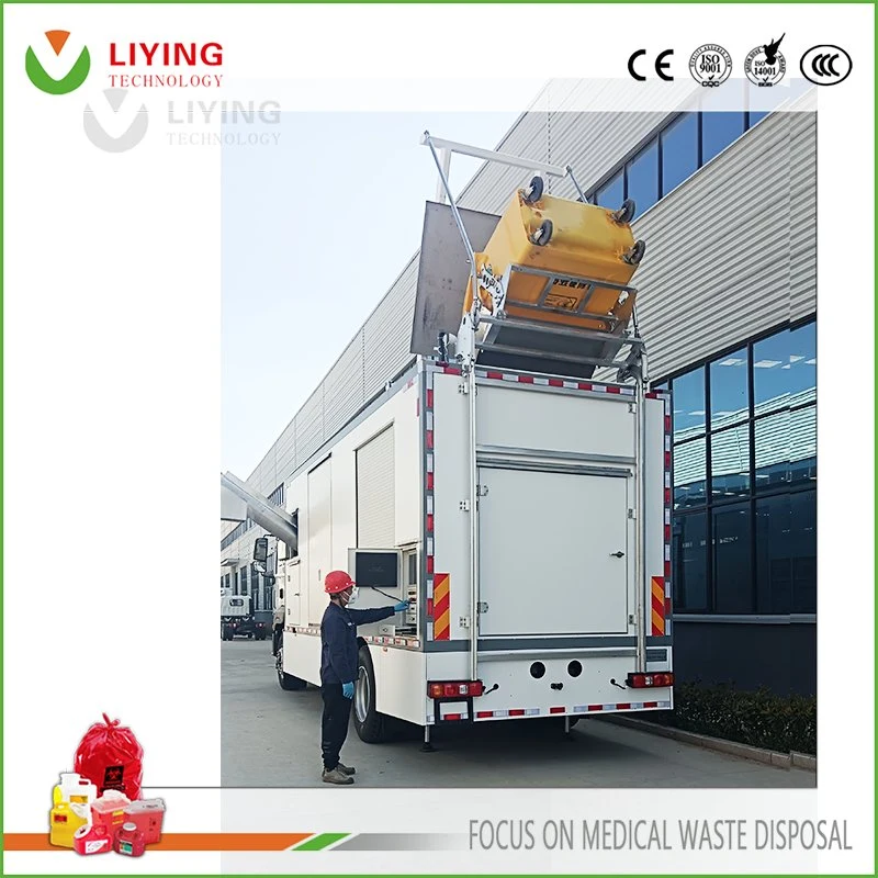 Mobile Vehicle Microwave Treatment Equipment System for Hospital Medical Waste