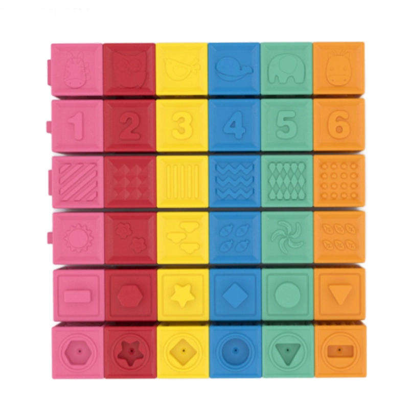 Soft Silicone Building Blocks Set