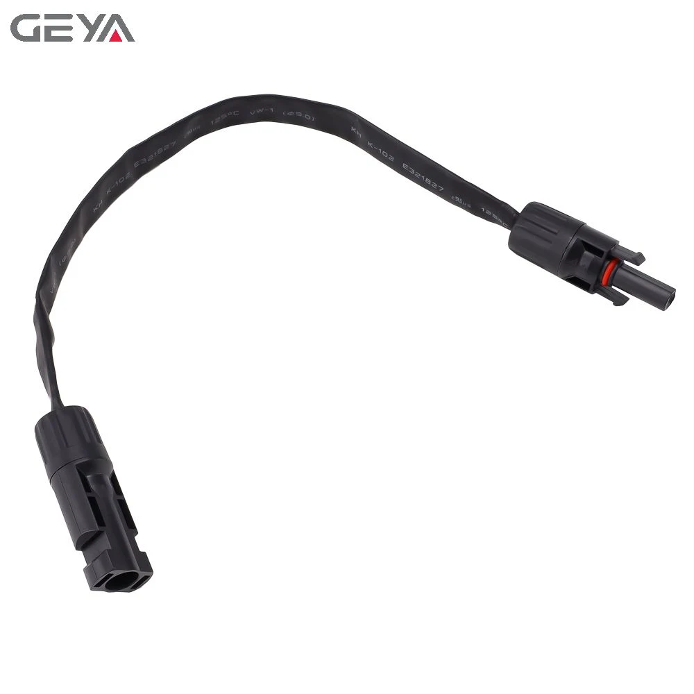 Geya 6mm2 Flat Copper Strip Mc4 Connecting Wire Soft Solar 30cm/2m Length Male Female Mc-4 Connectors Solar PV Charging Cable