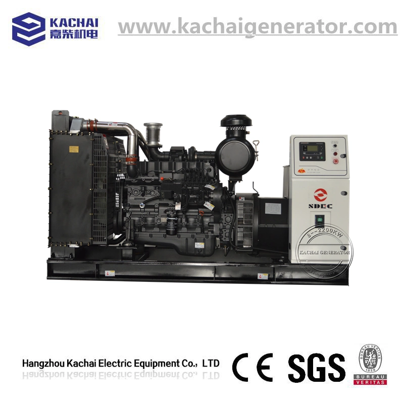 75kVA-375kVA Open Type Power Electric Diesel Generator with Anti-Vibration Mounting on Skid